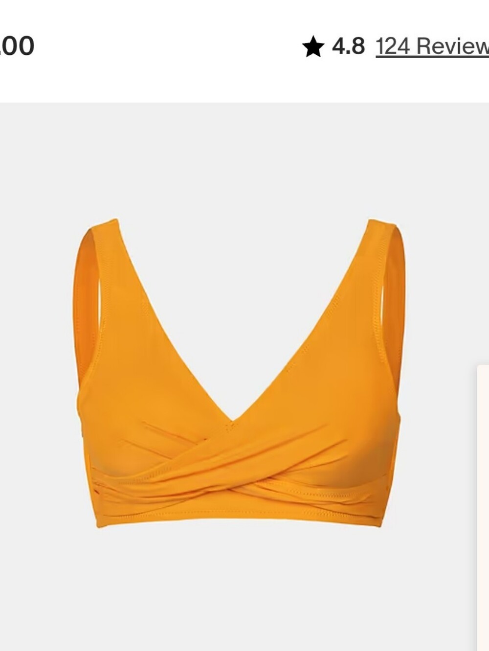 Cupshe Wrap Front Bikini Top NWT